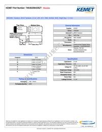 T491B335K035ZT Datasheet Cover