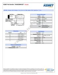 T491B335M016ZT Datasheet Cover