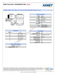 T491B335M016ZT7280 Datasheet Cover