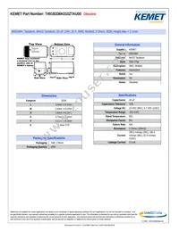 T491B336K010ZTAU00 Datasheet Cover