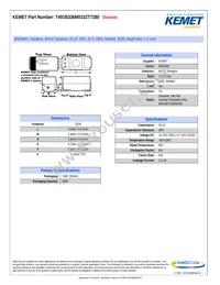 T491B336M010ZT7280 Datasheet Cover