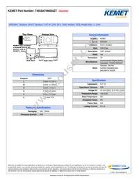 T491B474M050ZT Datasheet Cover