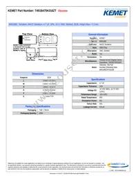 T491B475K016ZT Datasheet Cover