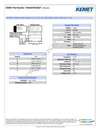 T491B475K020ZT Datasheet Cover