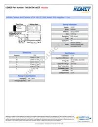 T491B475K035ZT Datasheet Cover