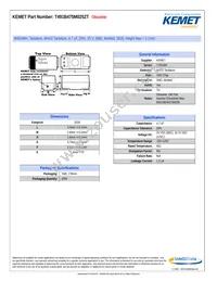 T491B475M025ZT Datasheet Cover