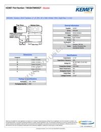 T491B475M035ZT Datasheet Cover