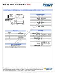 T491B476K006ZTAU00 Datasheet Cover