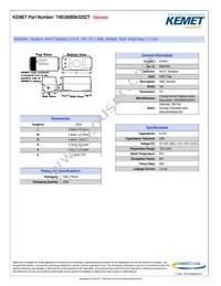 T491B685K020ZT Datasheet Cover