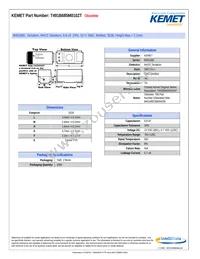 T491B685M010ZT Datasheet Cover