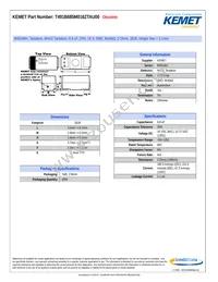 T491B685M016ZTAU00 Datasheet Cover