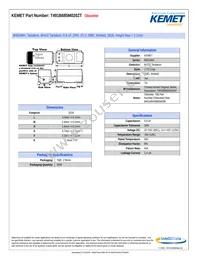 T491B685M020ZT Datasheet Cover