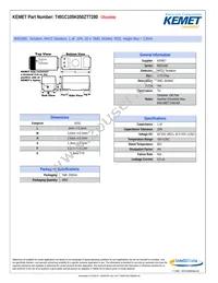 T491C105K050ZT7280 Datasheet Cover