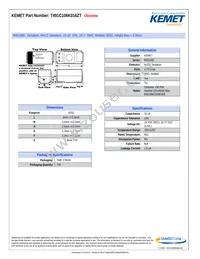 T491C106K016ZT Datasheet Cover