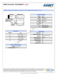 T491C155M035ZT Datasheet Cover