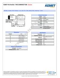 T491C155M035ZT7280 Datasheet Cover