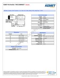 T491C155M050ZT Datasheet Cover