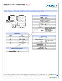 T491C156K025ZT Datasheet Cover