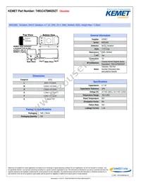 T491C475M020ZT Datasheet Cover