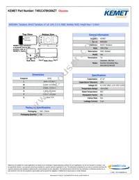 T491C476K006ZT Datasheet Cover