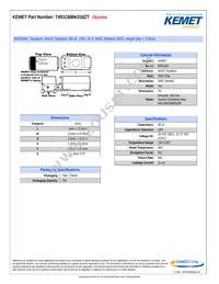 T491C686K016ZT Datasheet Cover