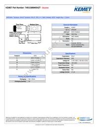 T491C686M004ZT Datasheet Cover