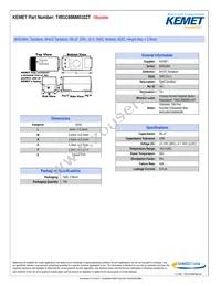 T491C686M010ZT Datasheet Cover