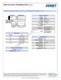 T491C686M010ZT7280 Datasheet Cover