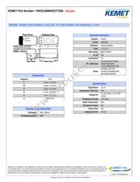 T491D156M025ZT7280 Datasheet Cover