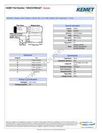 T491D157M016ZT Datasheet Cover