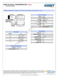 T491D225M050ZG7280 Datasheet Cover