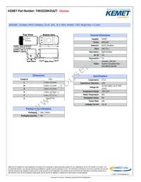 T491D226K016ZT Datasheet Cover