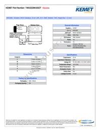 T491D226K020ZT Datasheet Cover