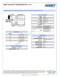 T491D226K025ZT7280 Datasheet Cover