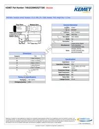 T491D226M025ZT7280 Datasheet Cover