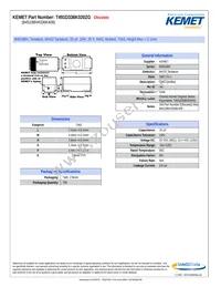 T491D336K020ZG Datasheet Cover