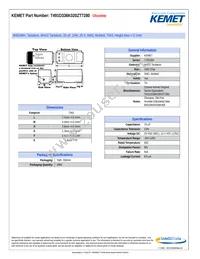 T491D336K020ZT7280 Datasheet Cover