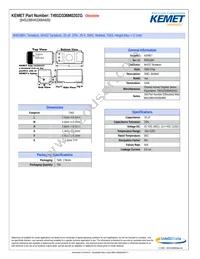 T491D336M020ZG Datasheet Cover