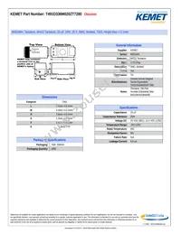 T491D336M020ZT7280 Datasheet Cover