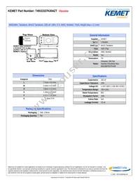 T491D337K004ZT Datasheet Cover