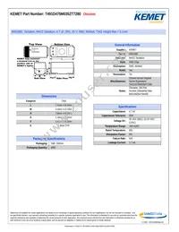 T491D475M035ZT7280 Datasheet Cover