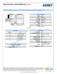 T491D475M035ZTAU00 Datasheet Cover