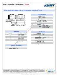 T491D475M050ZT Datasheet Cover