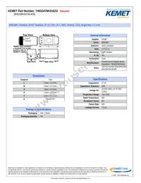 T491D476K016ZG Datasheet Cover