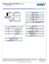 T491D476M025ZG Datasheet Cover