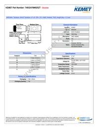 T491D476M025ZT Datasheet Cover