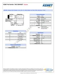 T491T106K006ZT Datasheet Cover