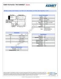 T491T106M006ZT Datasheet Cover