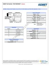 T491T226K006ZT Datasheet Cover