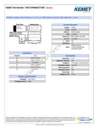 T491T476M004ZT7280 Datasheet Cover